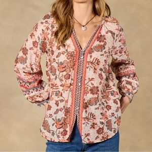 NWT Sundance Arvilla Top cotton silk blend